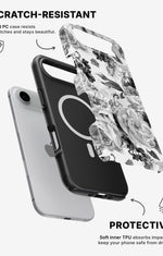 iPhone Air Tough Case – Black & White Bloom - View 2
