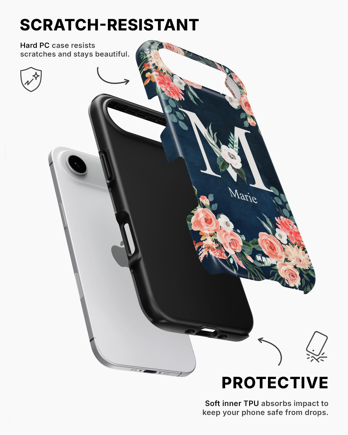 iPhone Air Tough Case – Custom - Floral - View 2
