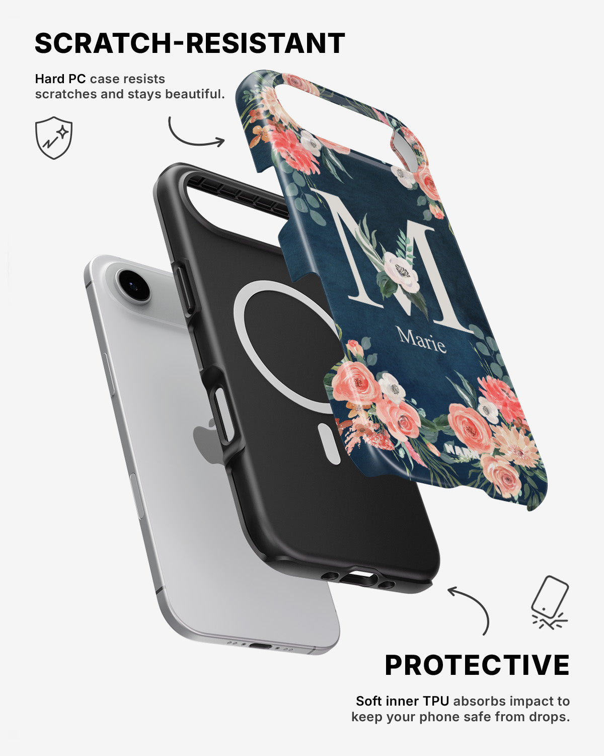 iPhone Air Tough Case – Custom - Floral - View 2