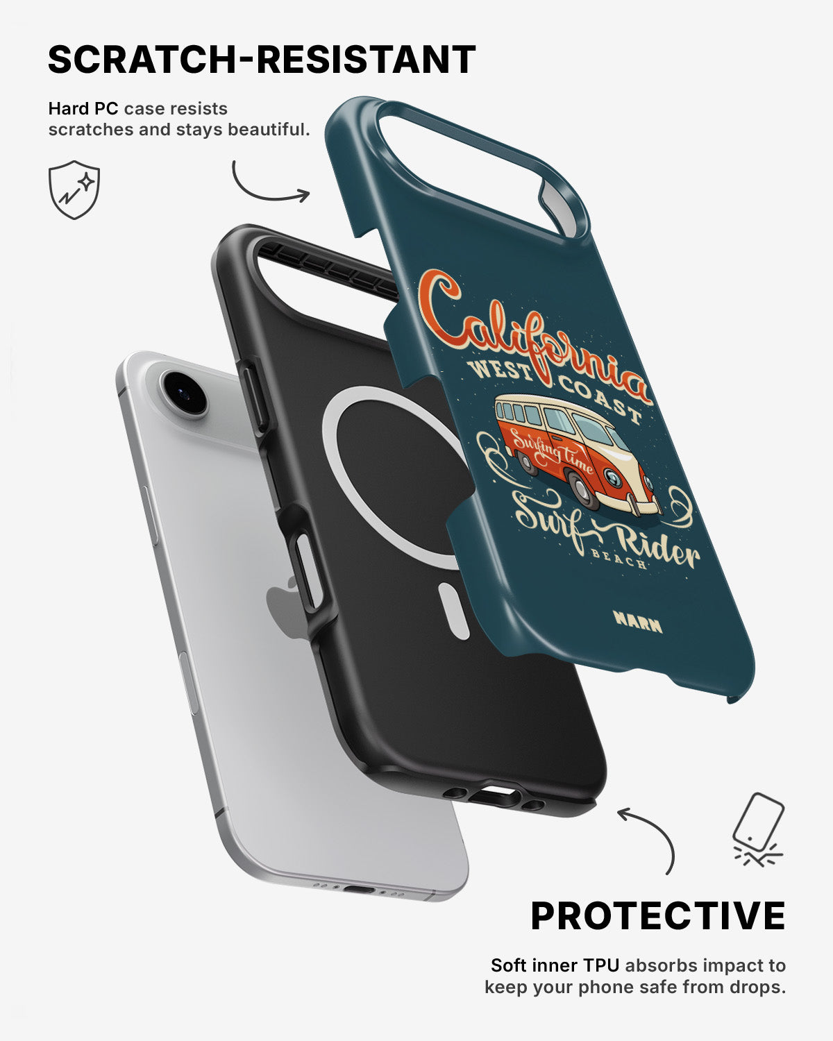iPhone Air Tough Case – California Surf - View 2