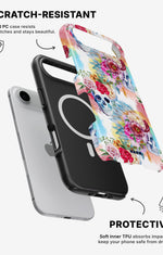 iPhone Air Tough Case – Flowered Skulls - View 2