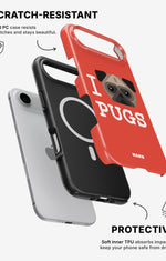 iPhone Air Tough Case – I Love Pugs - View 2