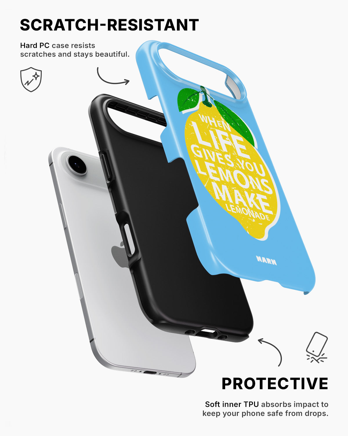 iPhone Air Tough Case – Lemon Quote - View 2