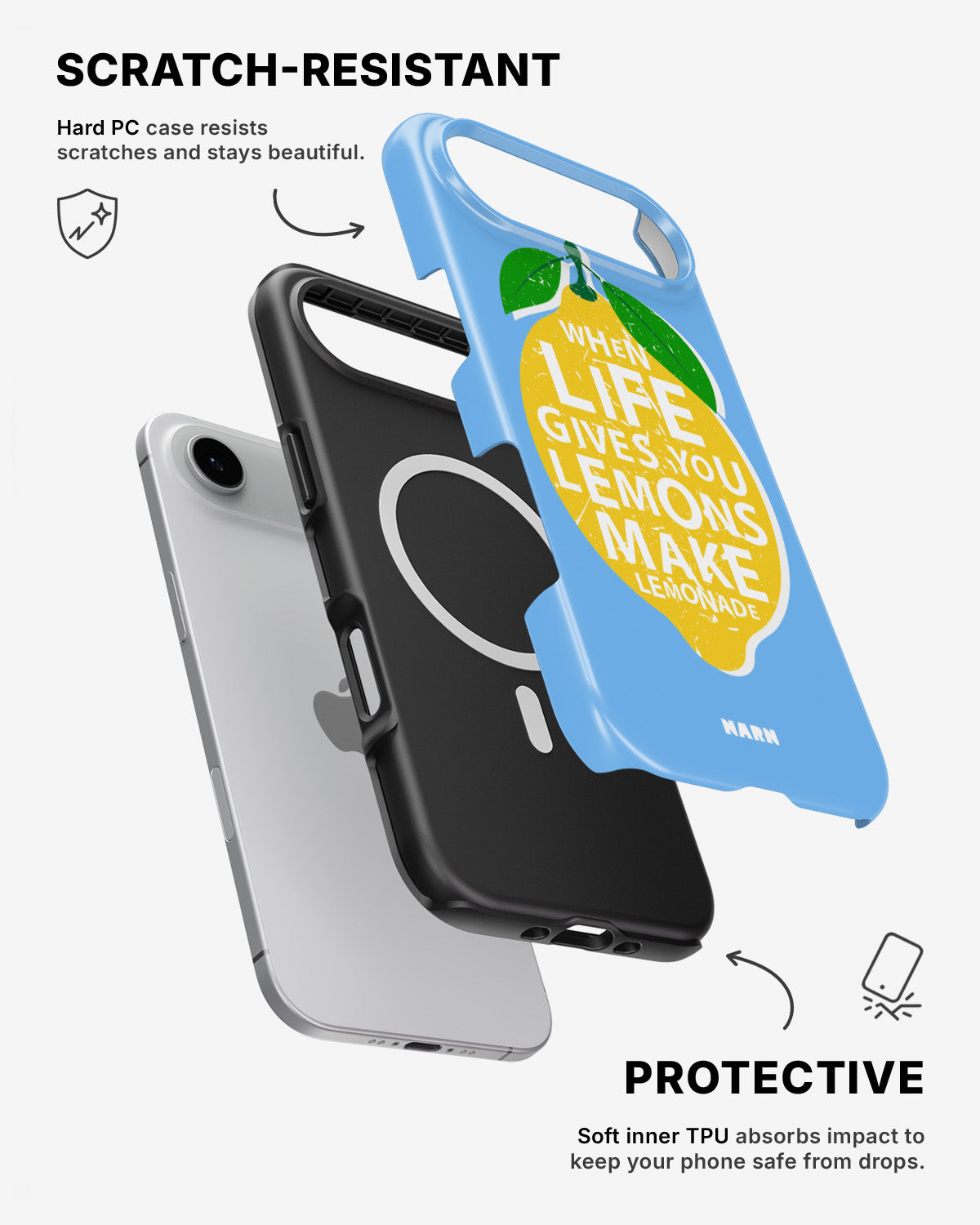 iPhone Air Tough Case – Lemon Quote - View 2