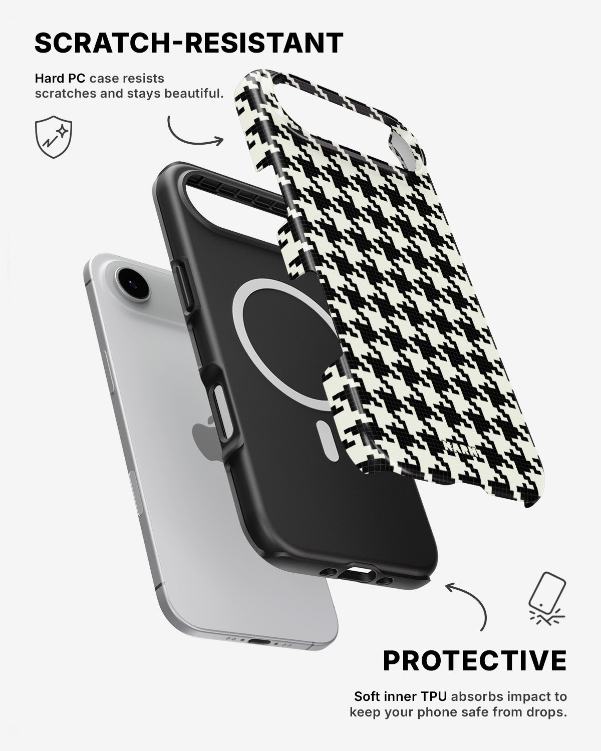iPhone Air Tough Case – Houndstooth - View 2