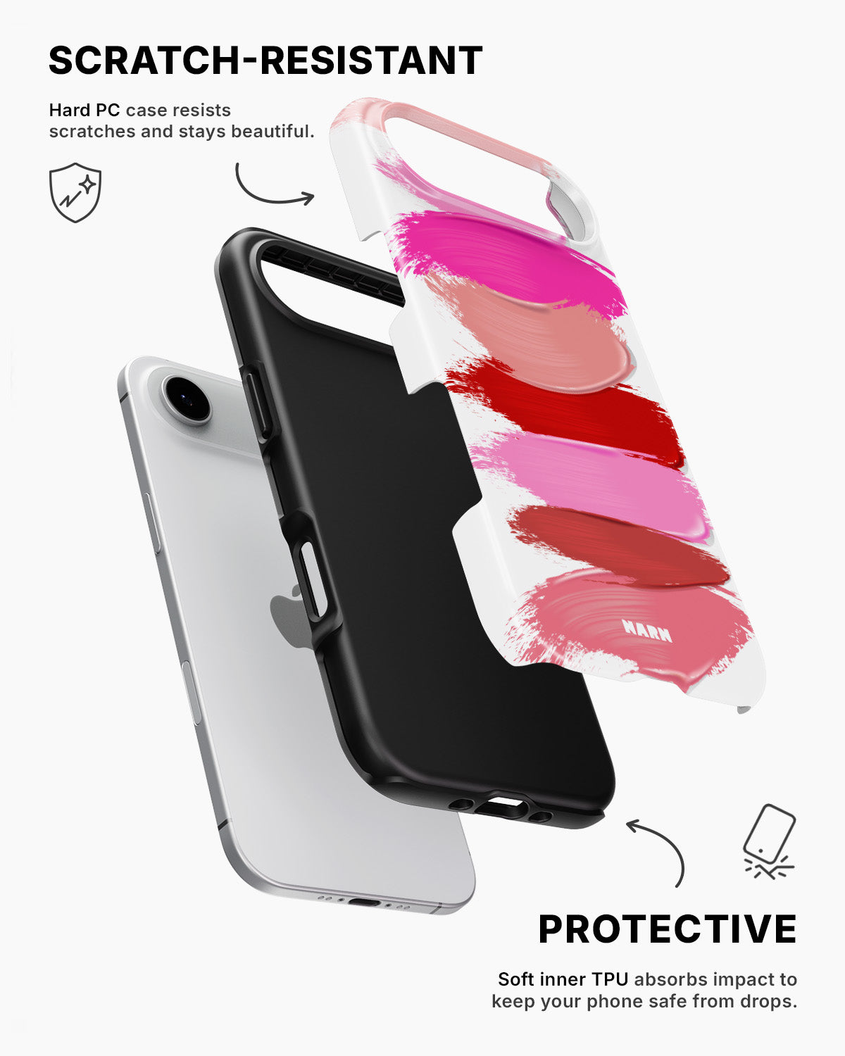 iPhone Air Tough Case – Lipstick Smears - View 2