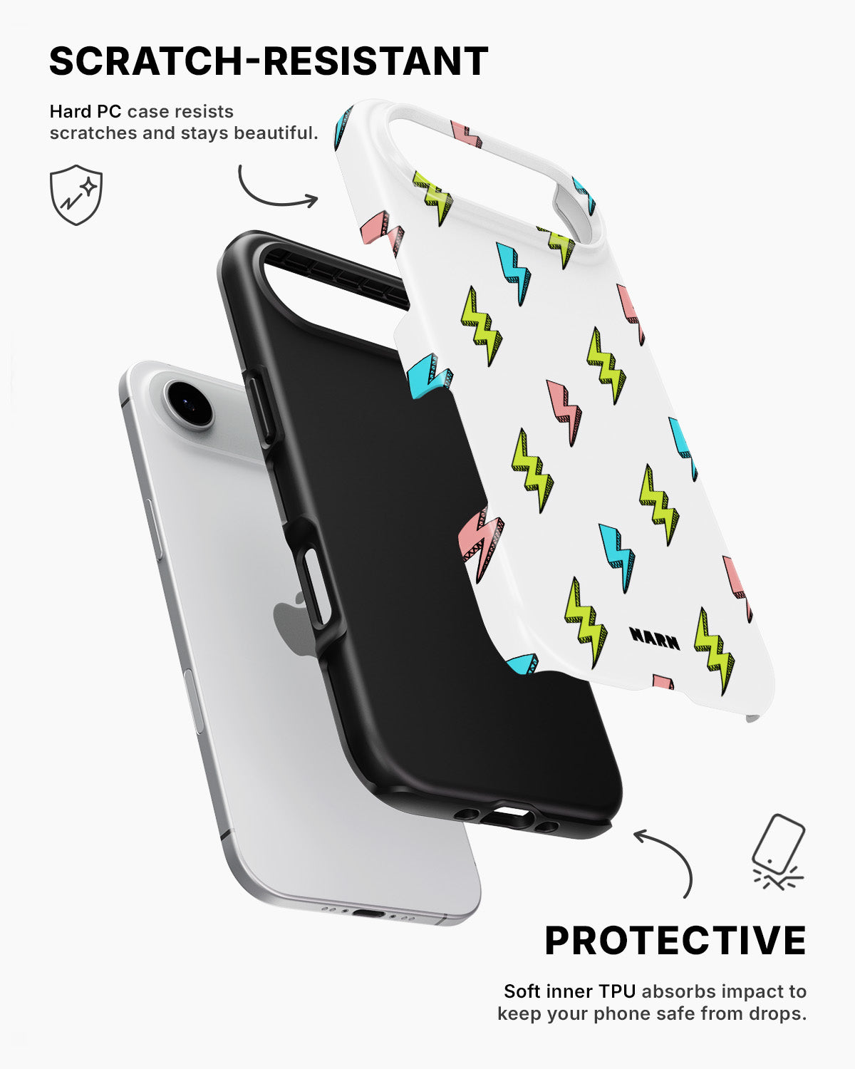 iPhone Air Tough Case – Lightning Bolts - View 2