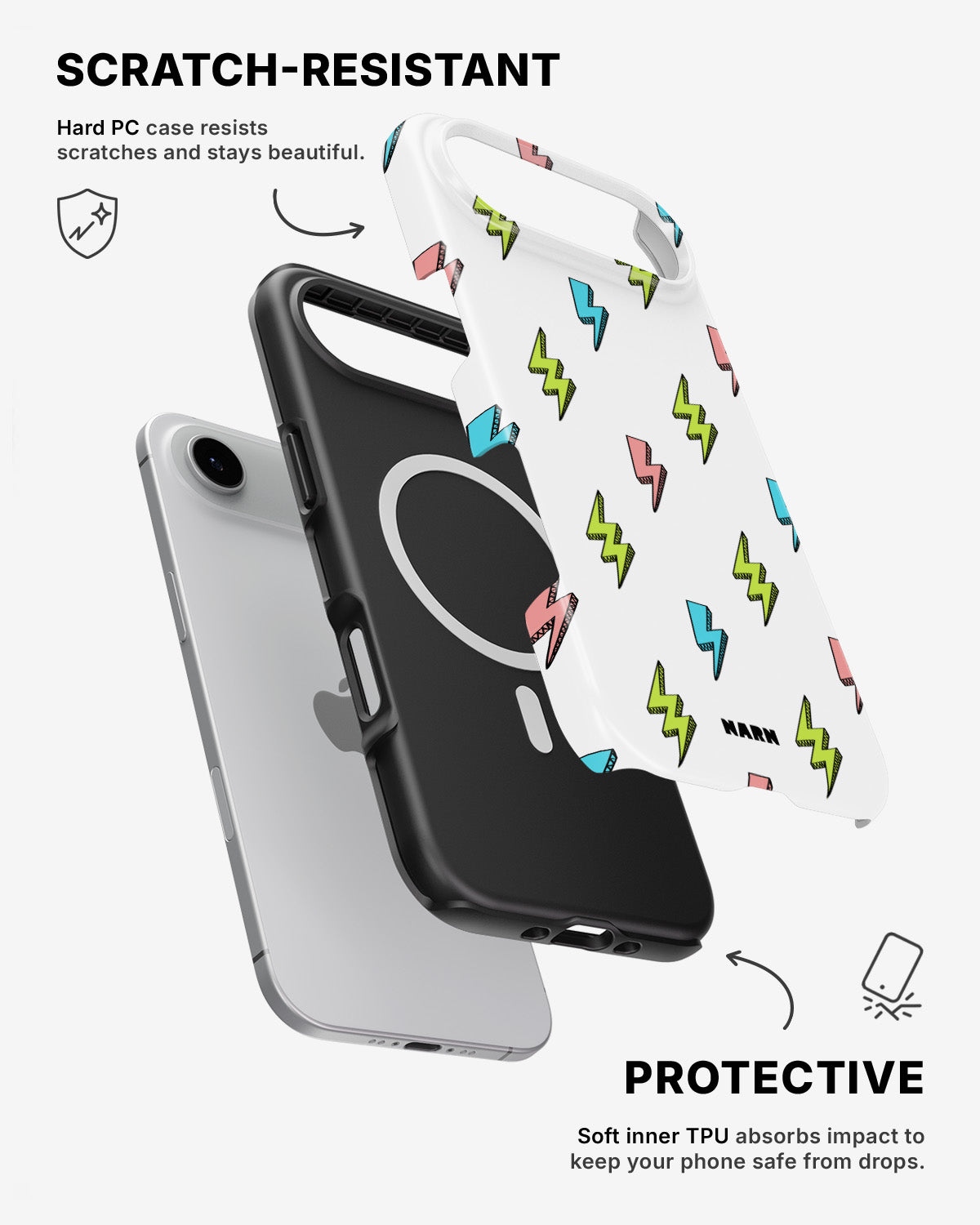 iPhone Air Tough Case – Lightning Bolts - View 2