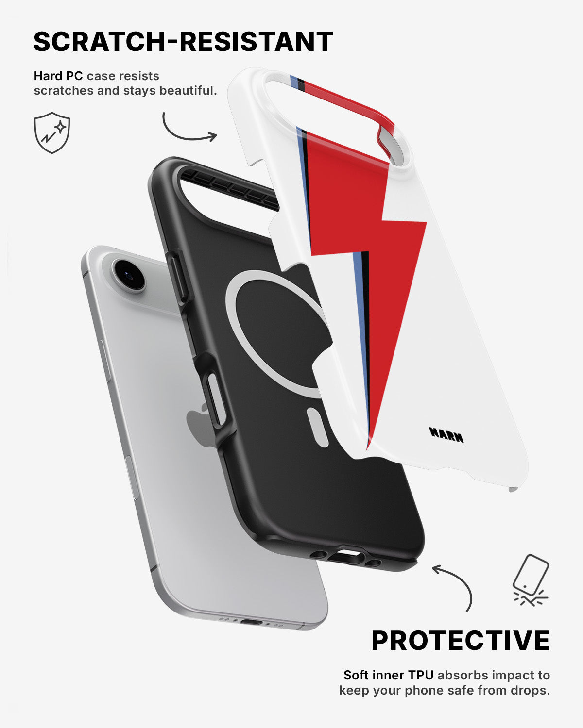 iPhone Air Tough Case – White Bowie  - View 2