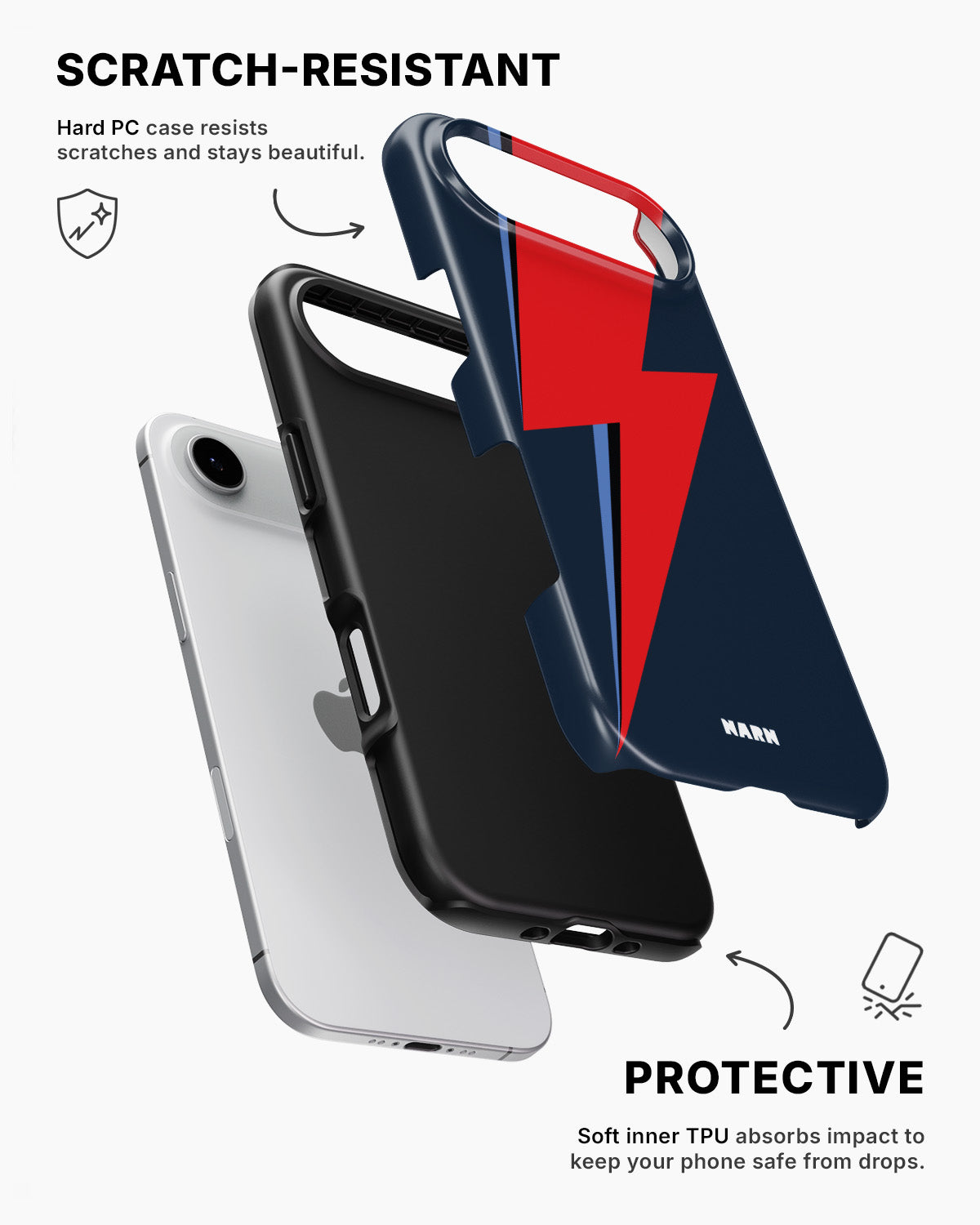 iPhone Air Tough Case – Blue Bowie - View 2