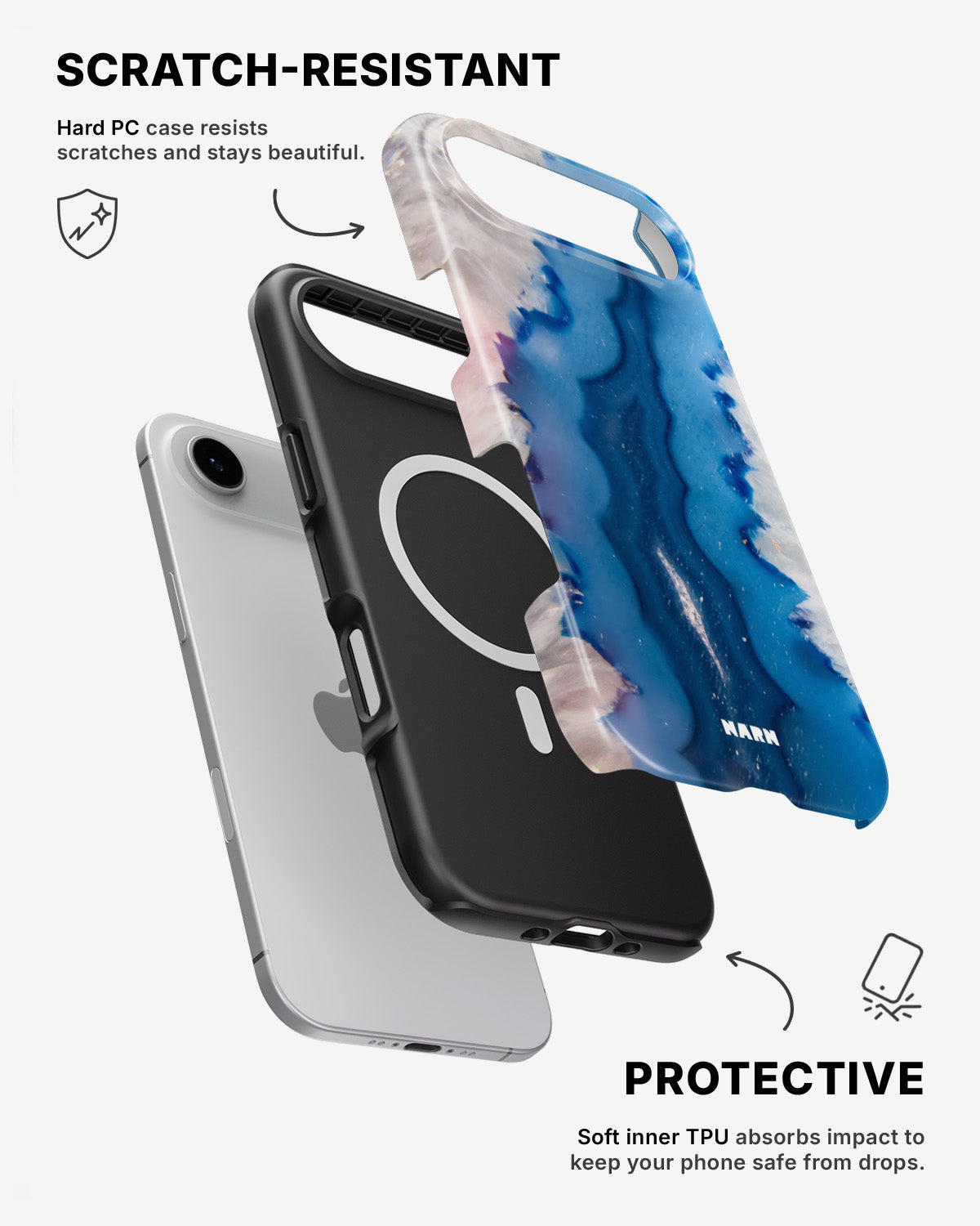 iPhone Air Tough Case – Blue Agate - View 2