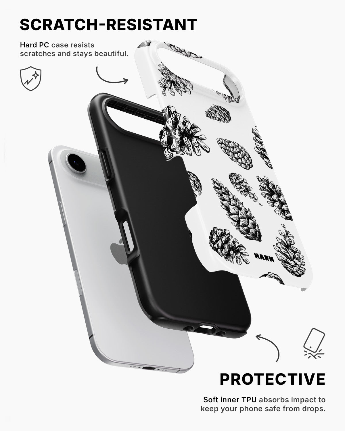 iPhone Air Tough Case – Pine Cones - View 2