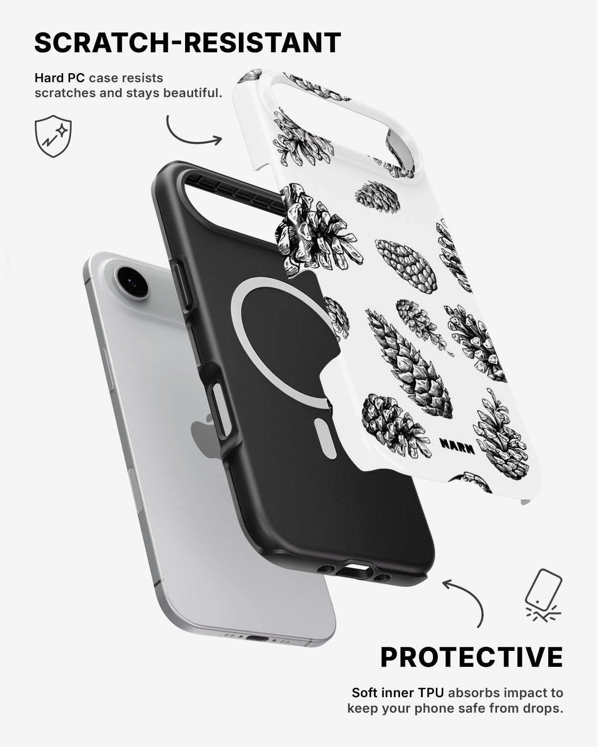 iPhone Air Tough Case – Pine Cones - View 2