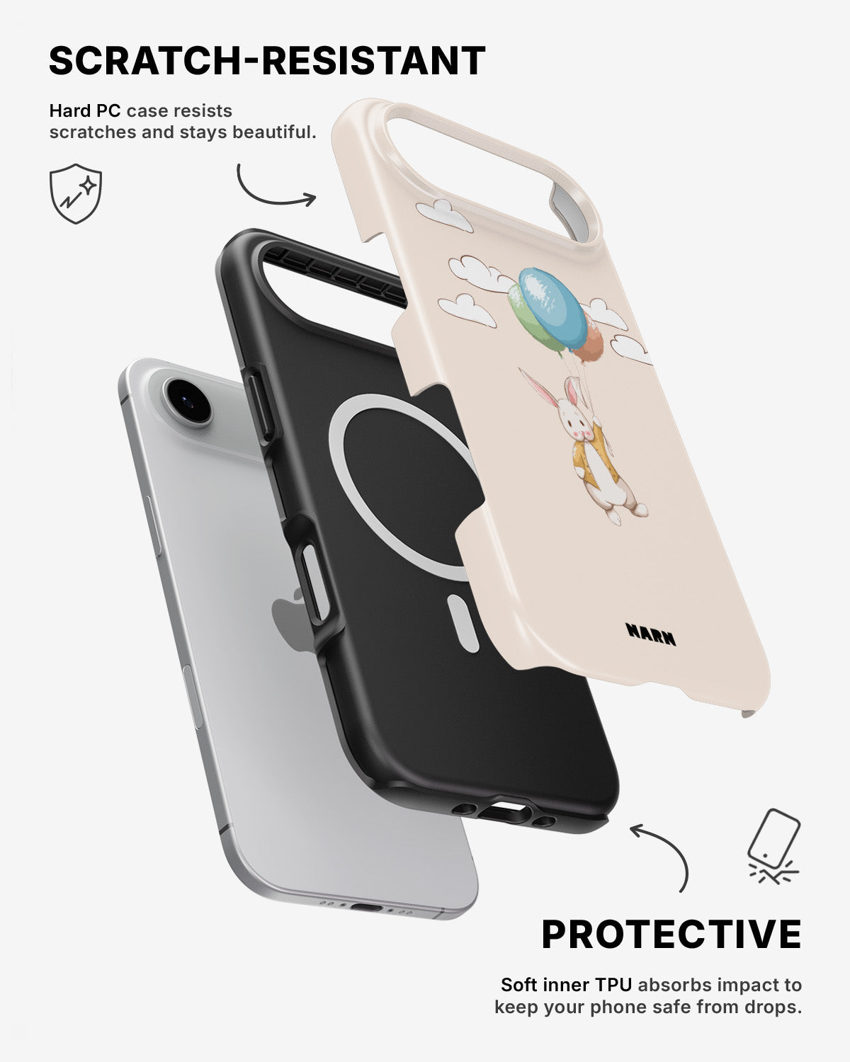 iPhone Air Tough Case – Flying Rabbit - View 2