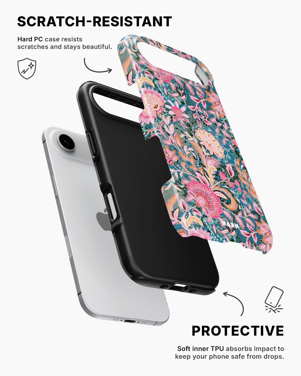 iPhone Air Tough Case – Fantasy Flowers - View 2
