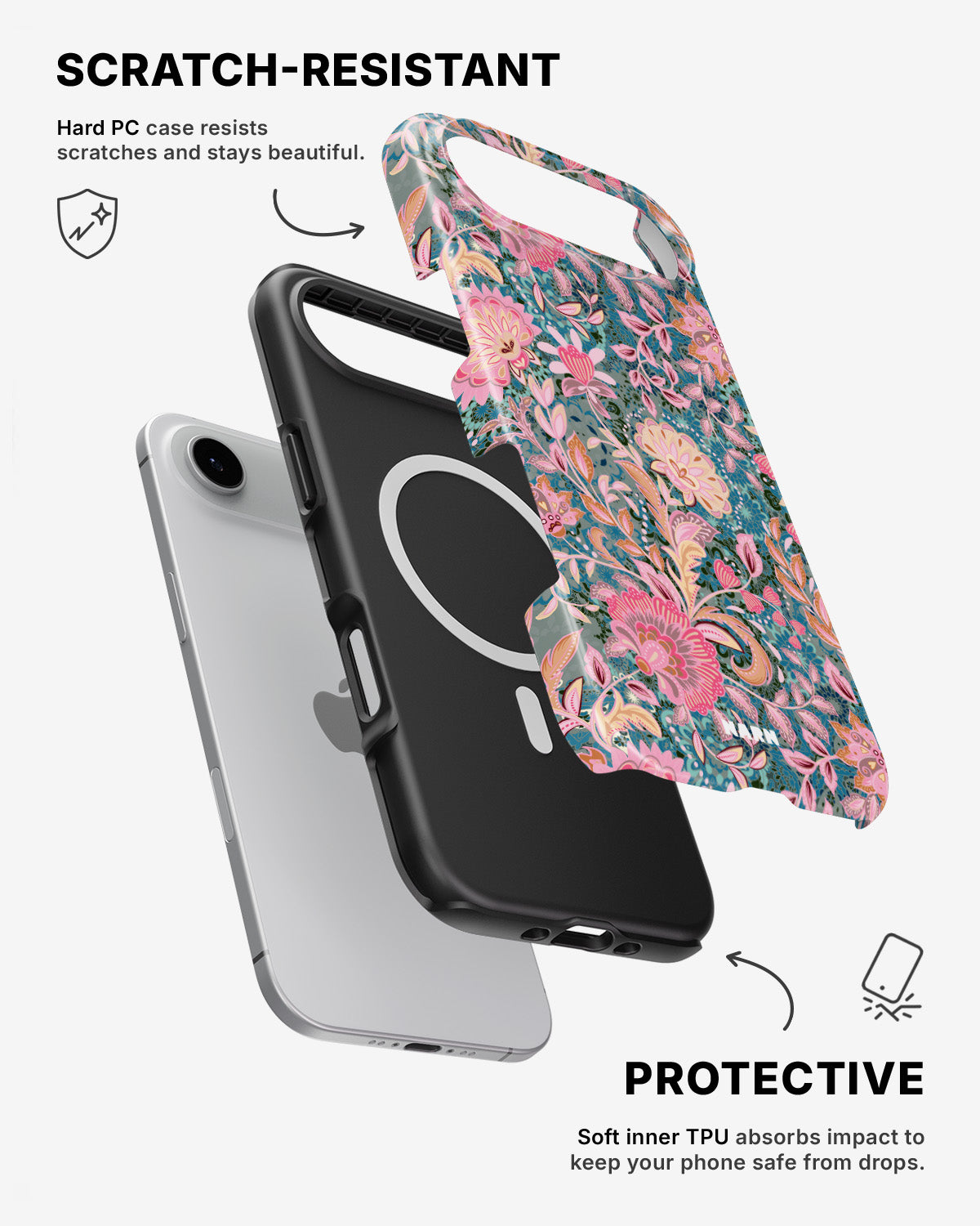 iPhone Air Tough Case – Fantasy Flowers - View 2
