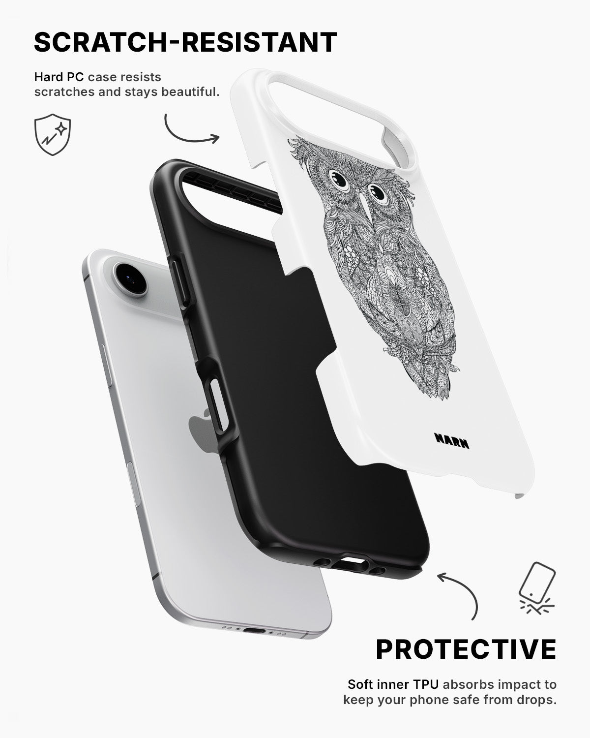 iPhone Air Tough Case – Owl - View 2
