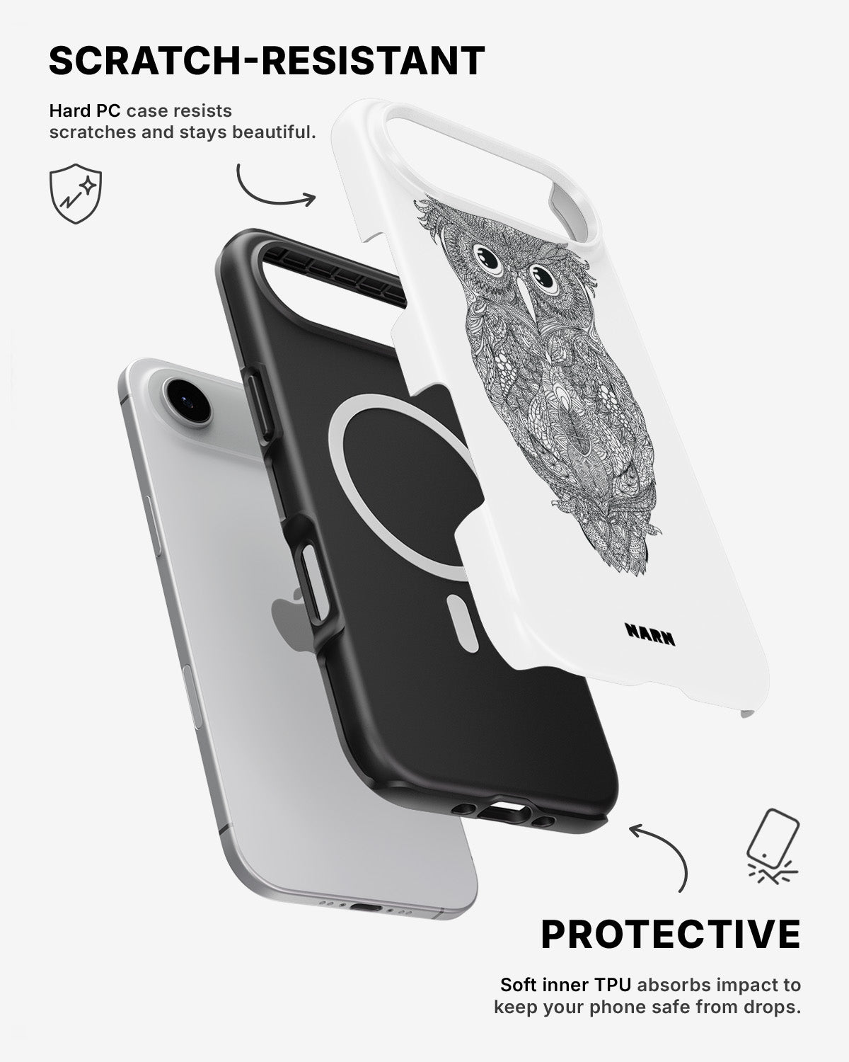 iPhone Air Tough Case – Owl - View 2