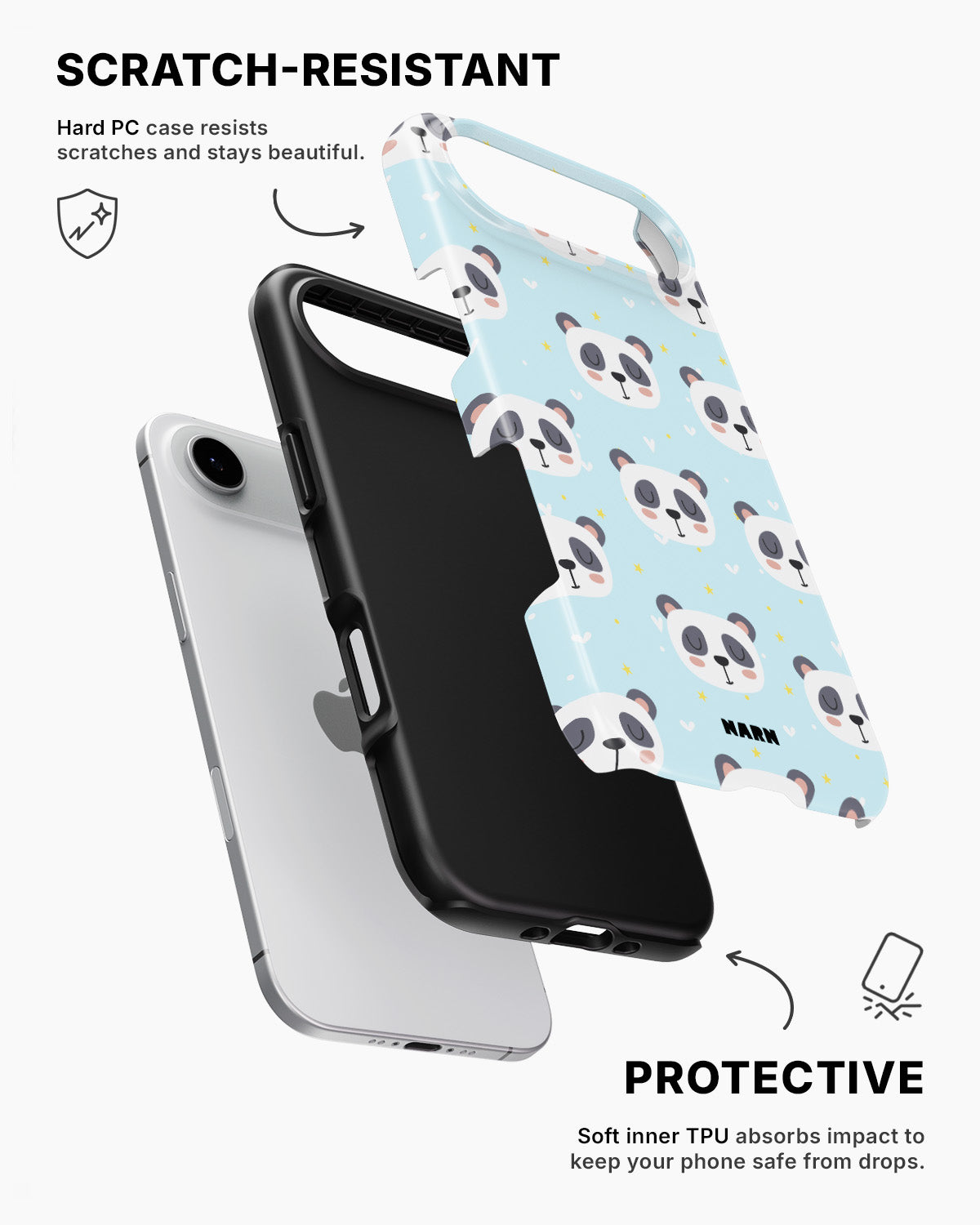 iPhone Air Tough Case – Panda Dreams - View 2