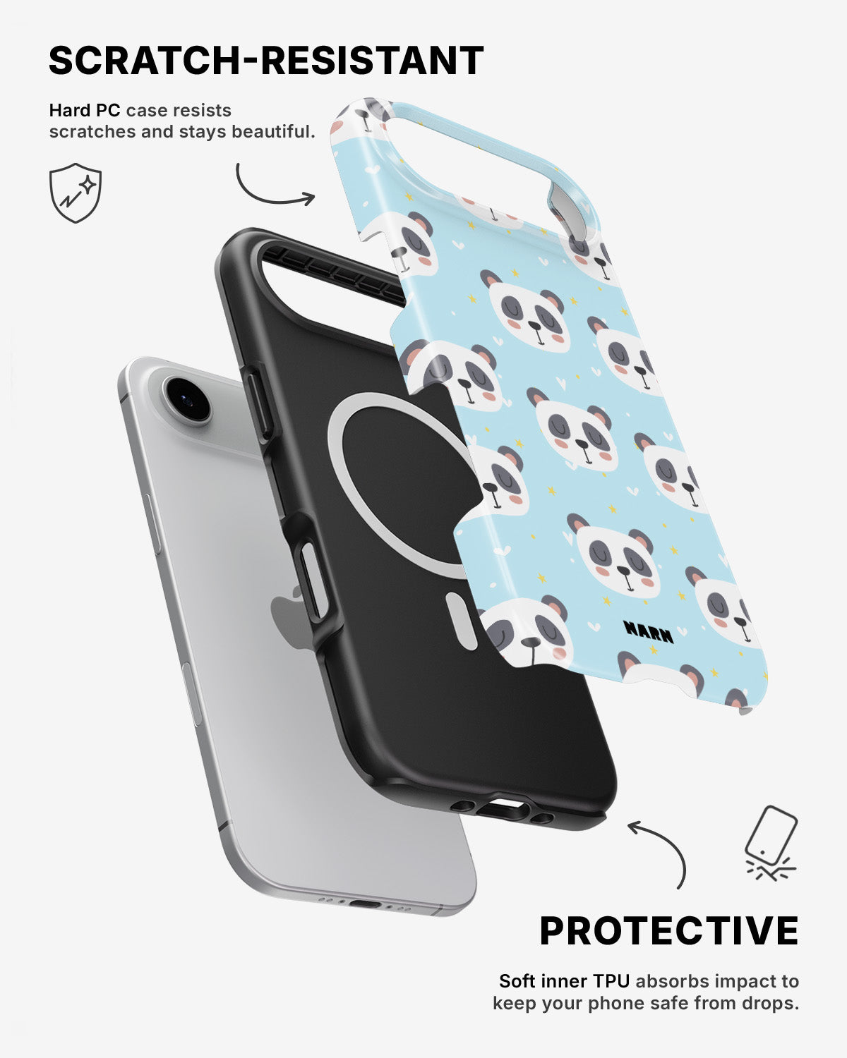 iPhone Air Tough Case – Panda Dreams - View 2