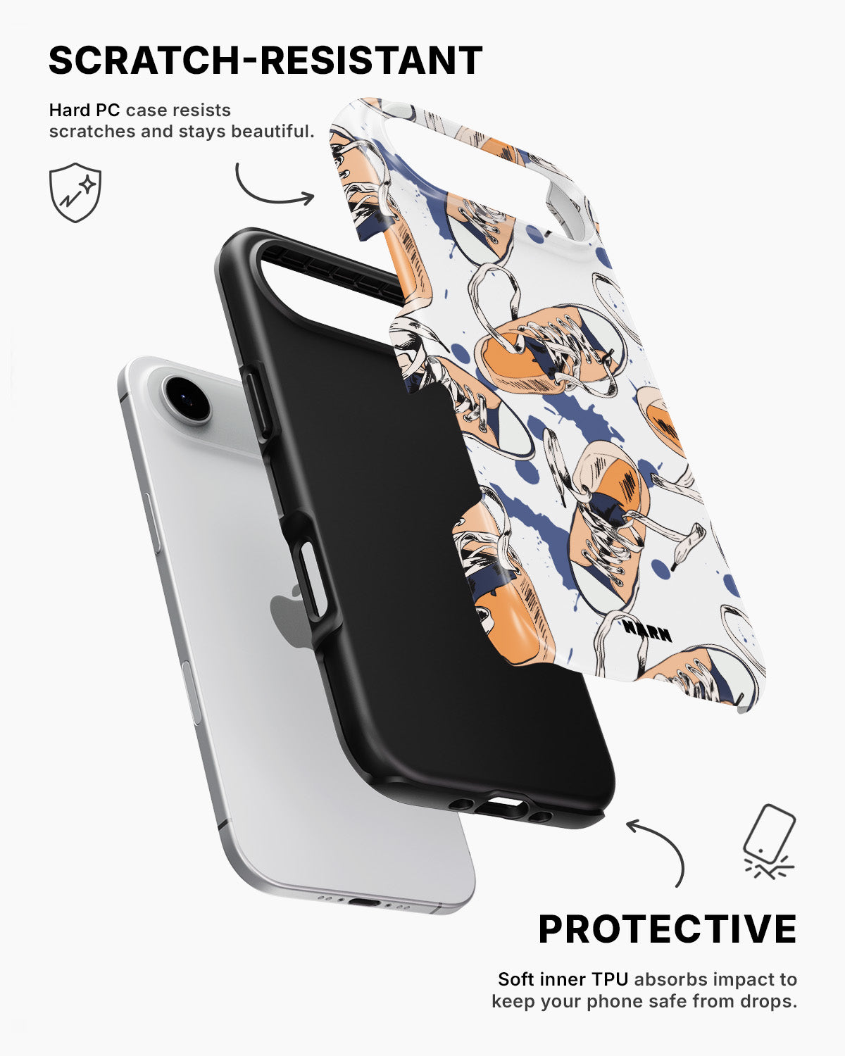 iPhone Air Tough Case – Apricot Sneakers - View 2