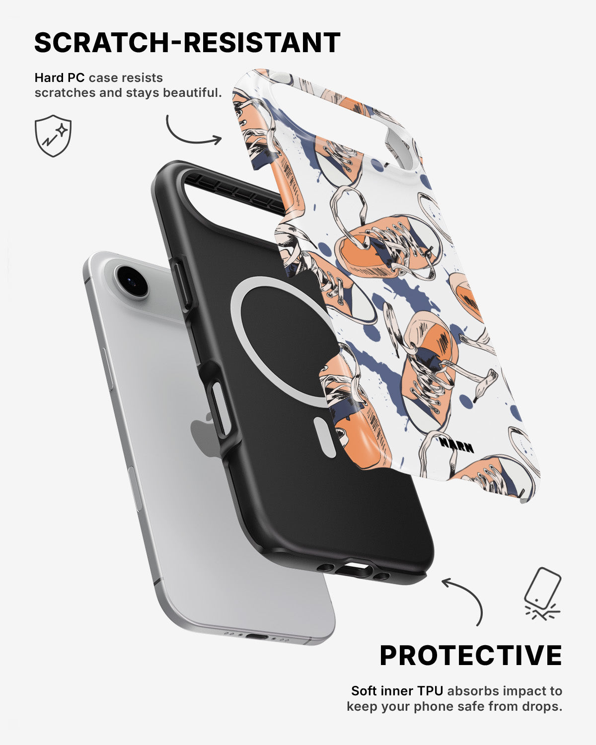 iPhone Air Tough Case – Apricot Sneakers - View 2