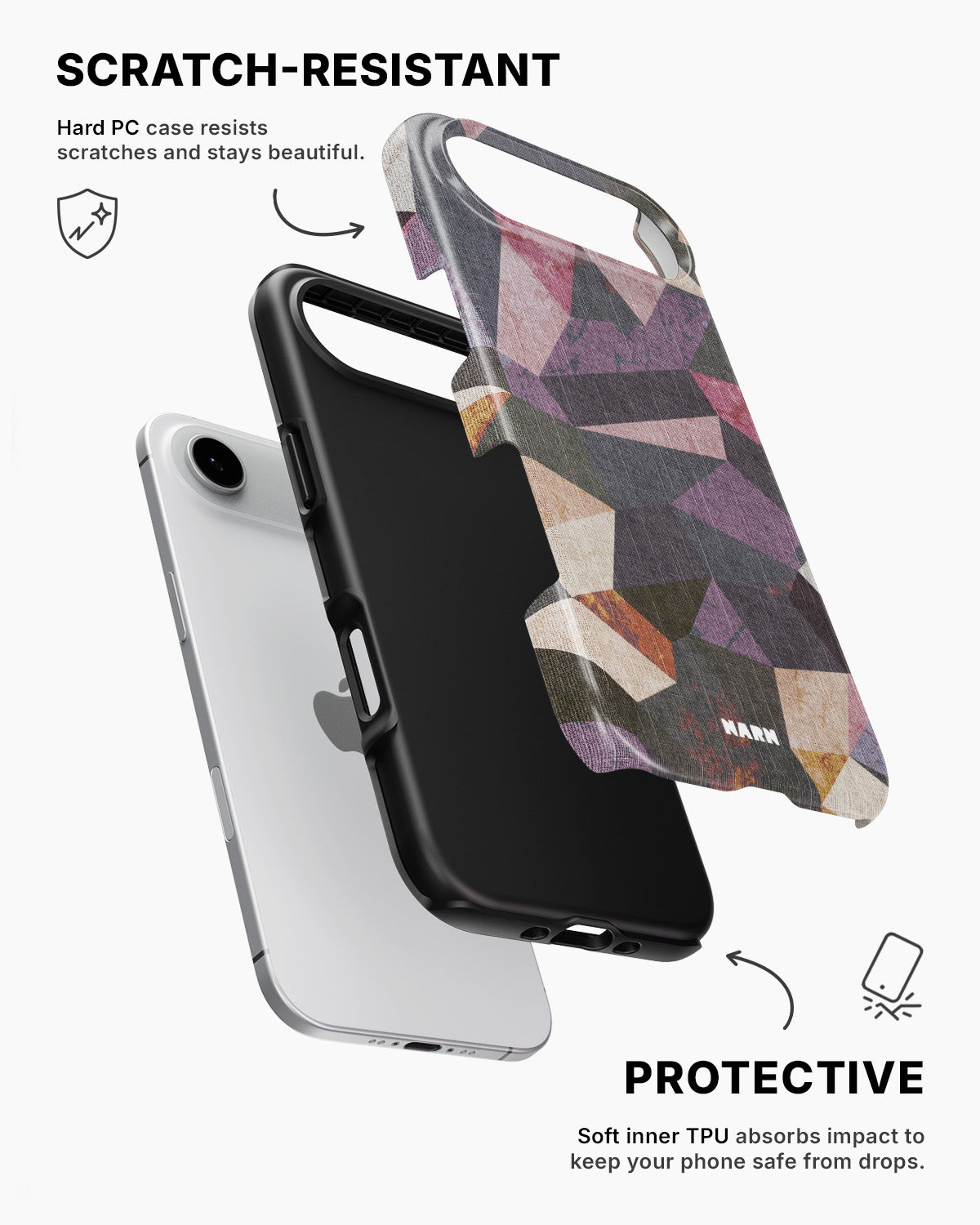 iPhone Air Tough Case – Triangles - View 2