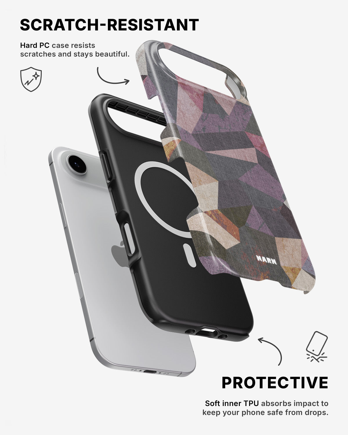iPhone Air Tough Case – Triangles - View 2