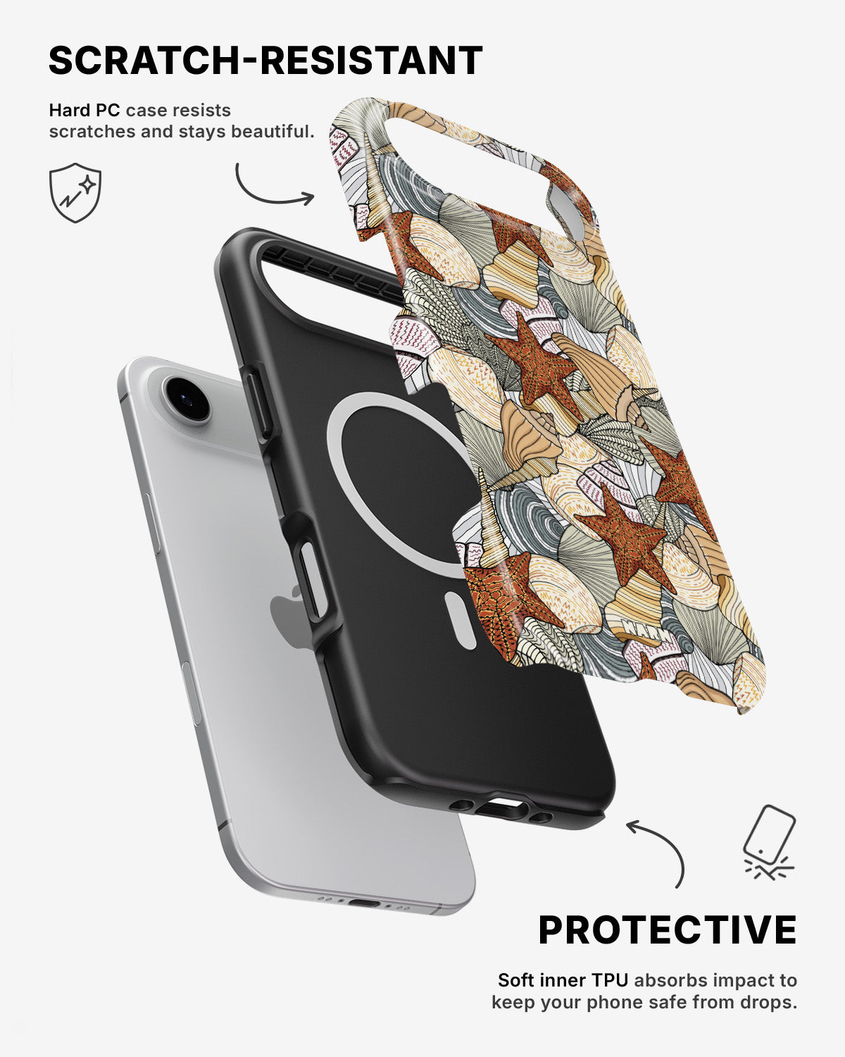 iPhone Air Tough Case – Sea Shells - View 2