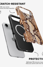 iPhone Air Tough Case – Brown Snakeskin - View 2