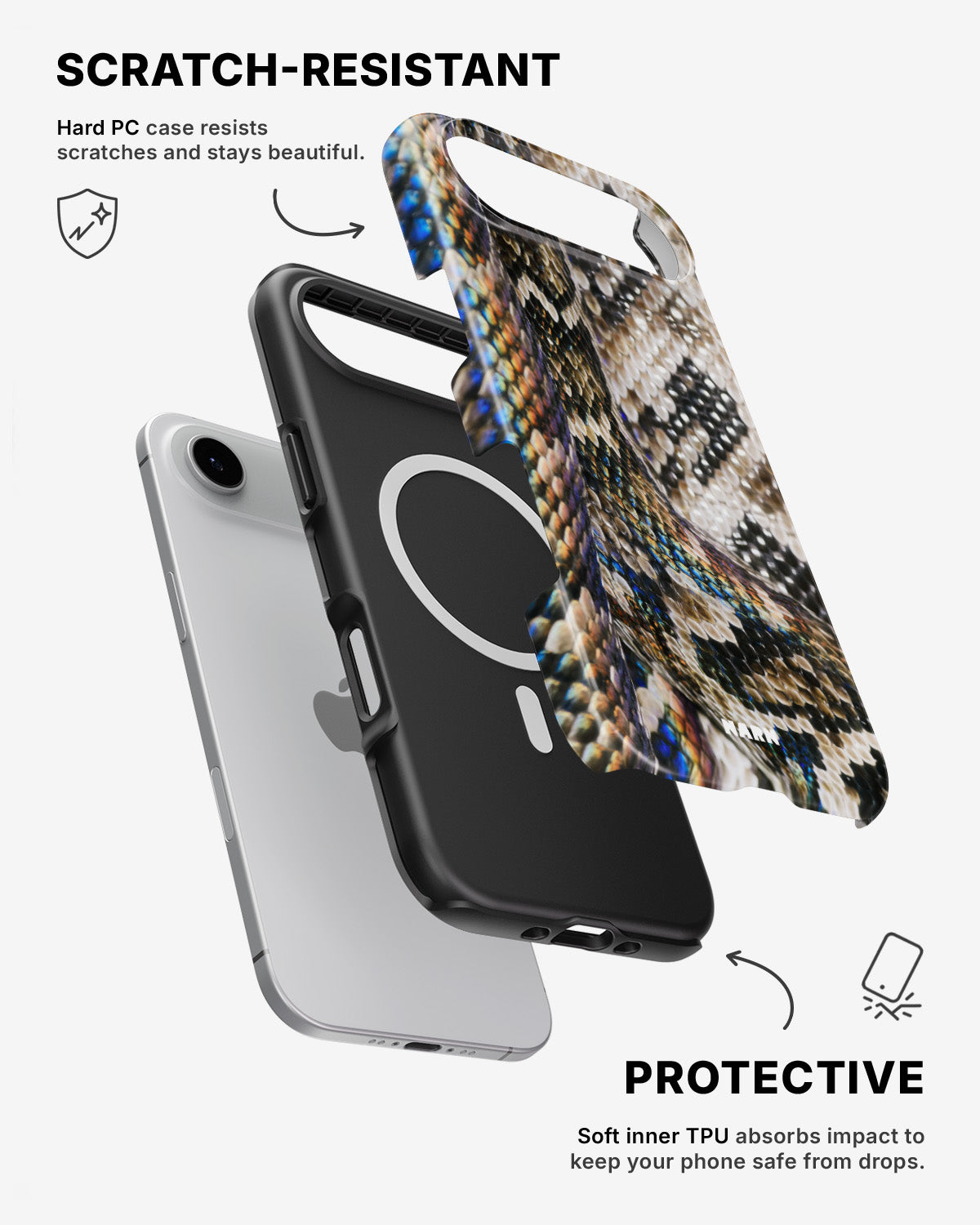iPhone Air Tough Case – Shining Snakeskin - View 2