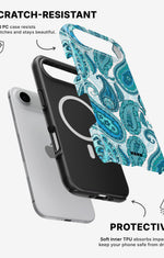 iPhone Air Tough Case – Turquoise Paisley - View 2