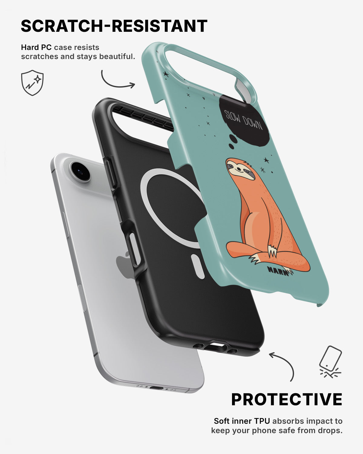 iPhone Air Tough Case – Slow Down Sloth - View 2