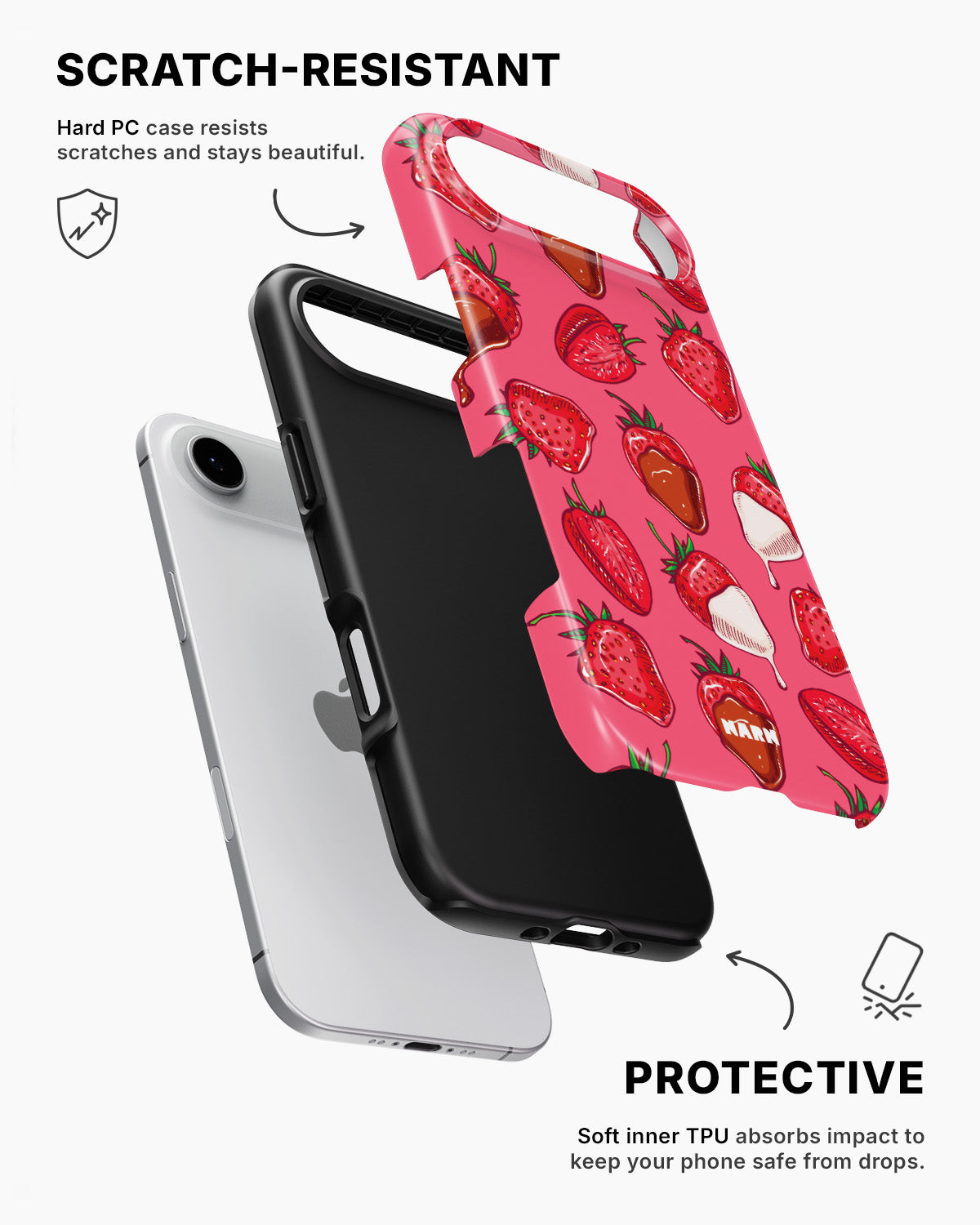 iPhone Air Tough Case – Strawberry Chocolate - View 2