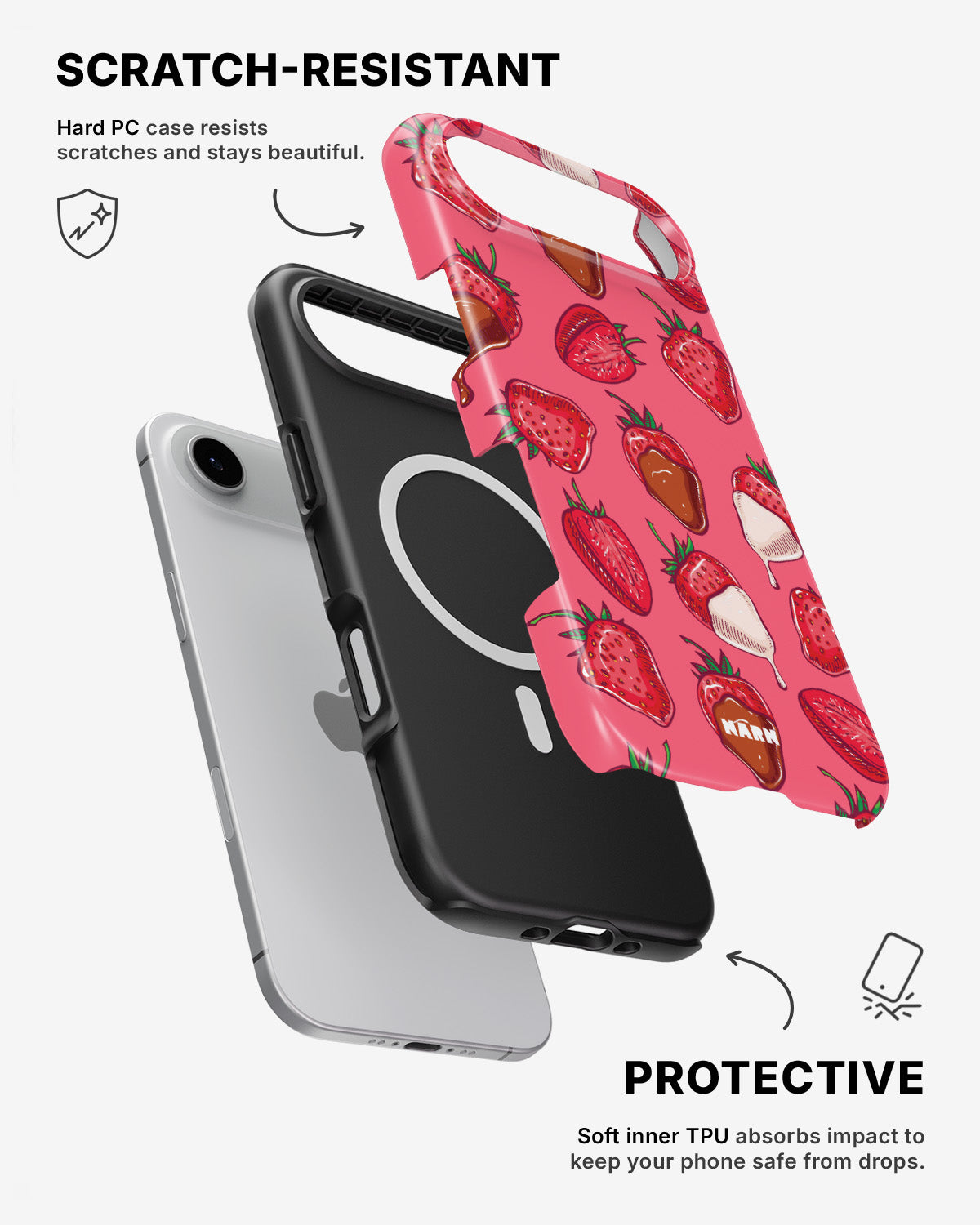 iPhone Air Tough Case – Strawberry Chocolate - View 2