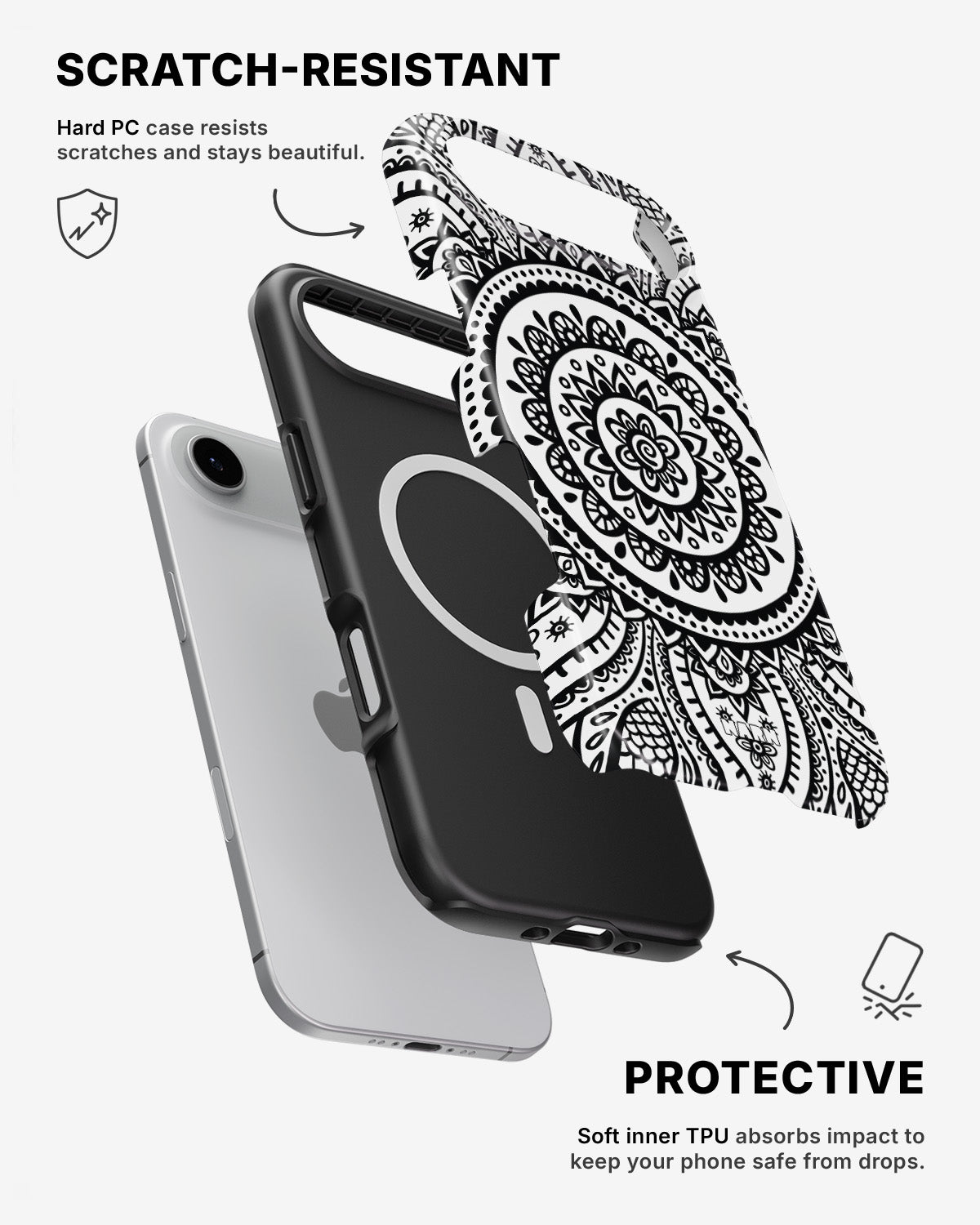 iPhone Air Tough Case – Henna Mandala - View 2
