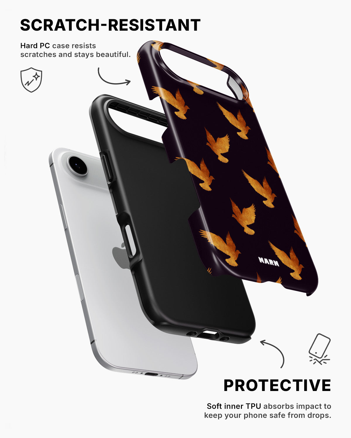 iPhone Air Tough Case – Royal Doves - View 2