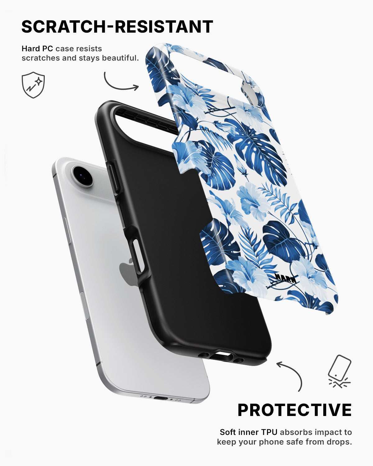 iPhone Air Tough Case – Blue Tropics - View 2