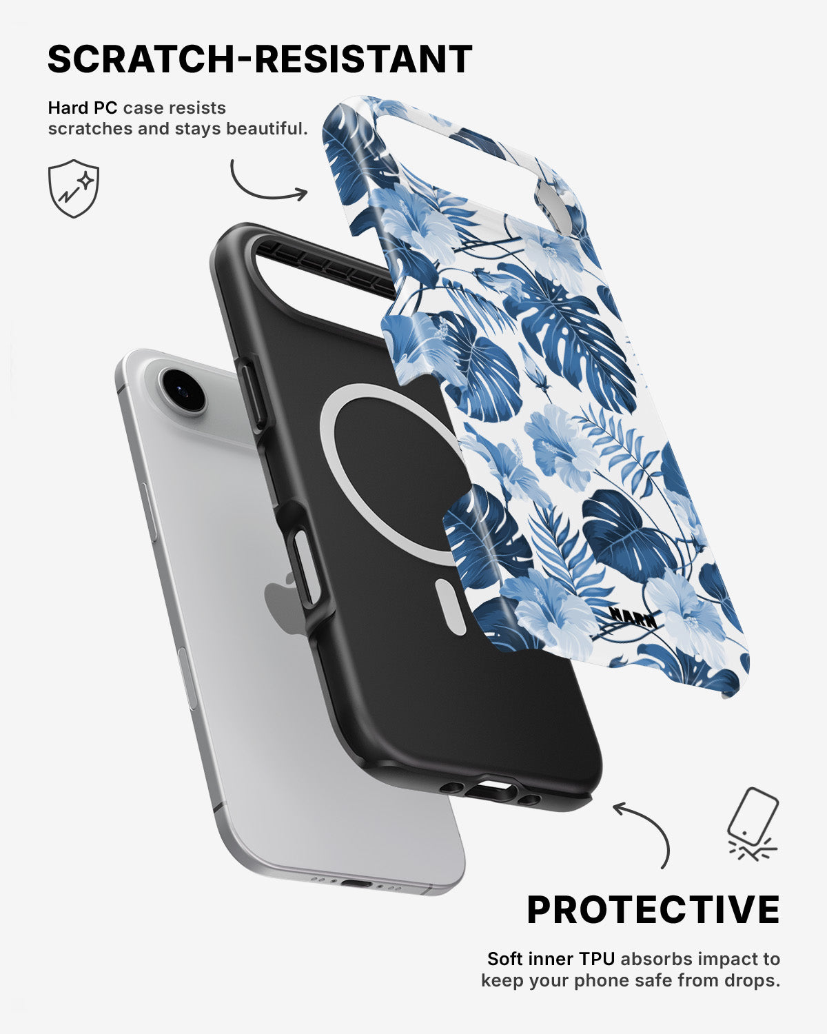 iPhone Air Tough Case – Blue Tropics - View 2