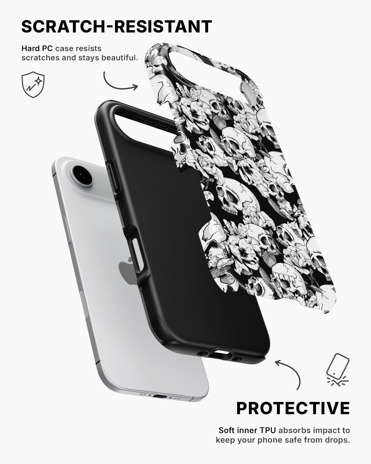 iPhone Air Tough Case – Skull Garden - View 2