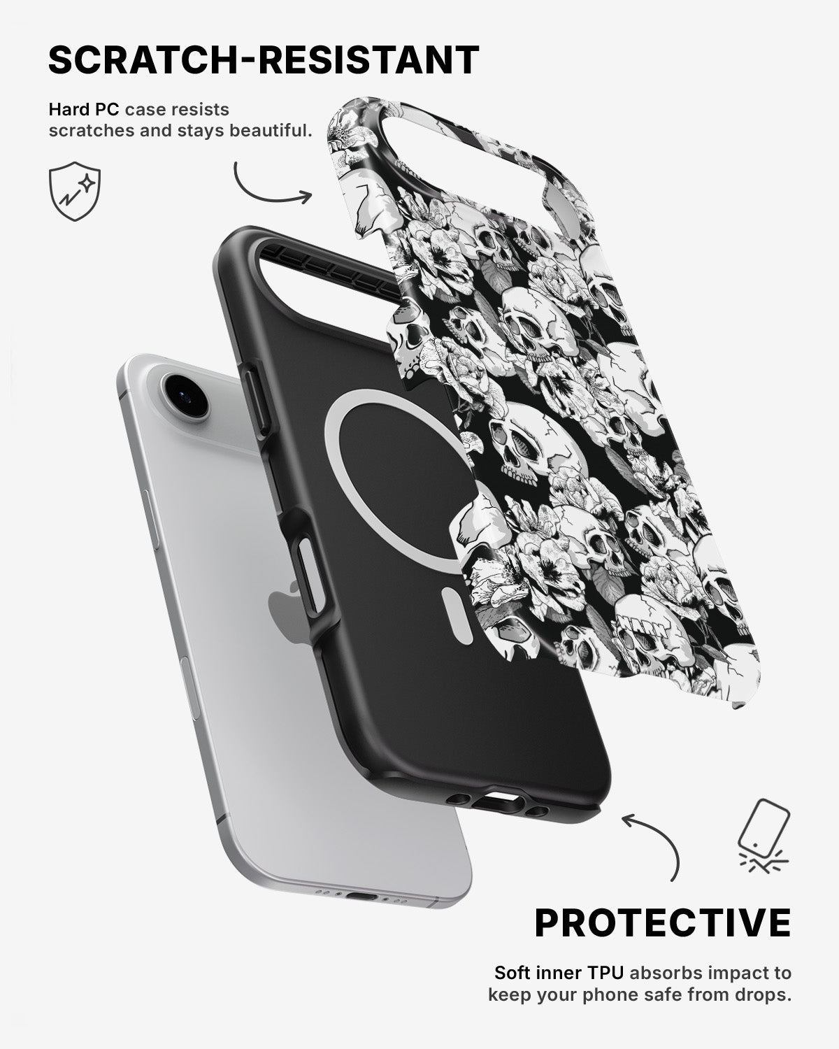 iPhone Air Tough Case – Skull Garden - View 2
