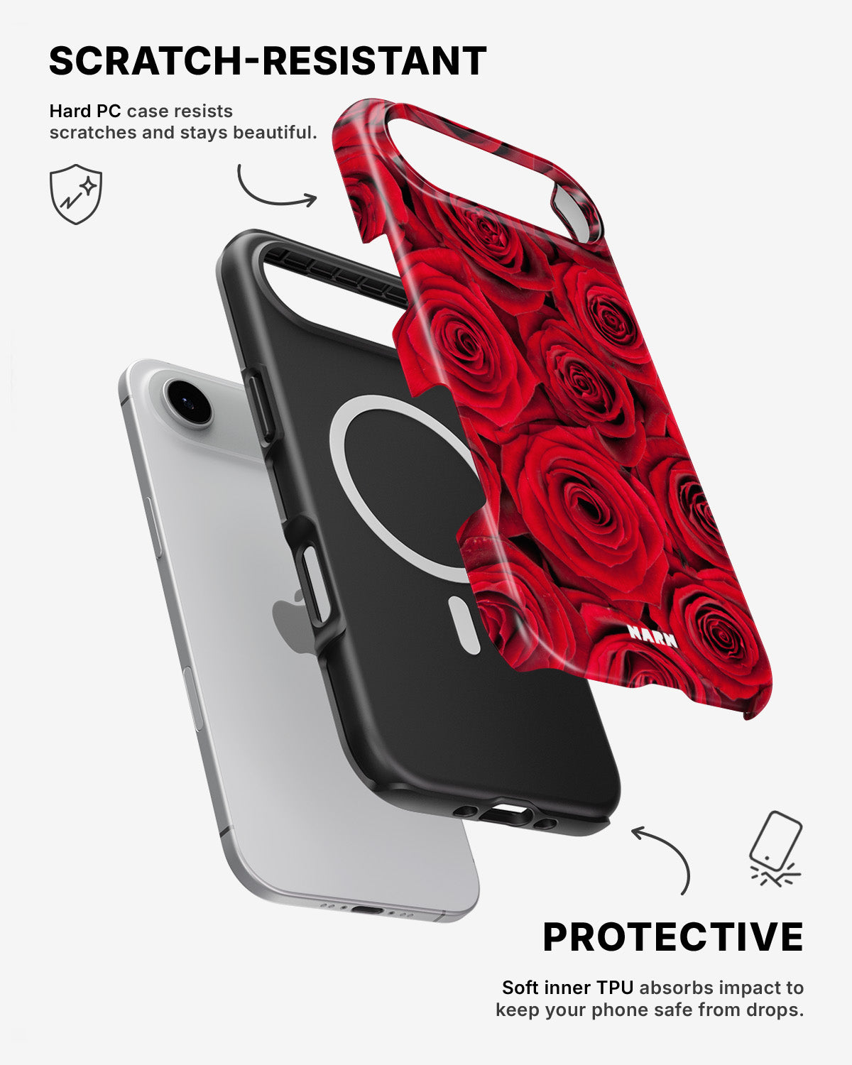 iPhone Air Tough Case – Red Roses - View 2