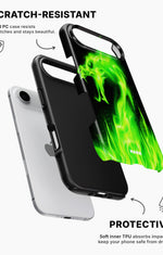 iPhone Air Tough Case – Green Flames Dragon - View 2