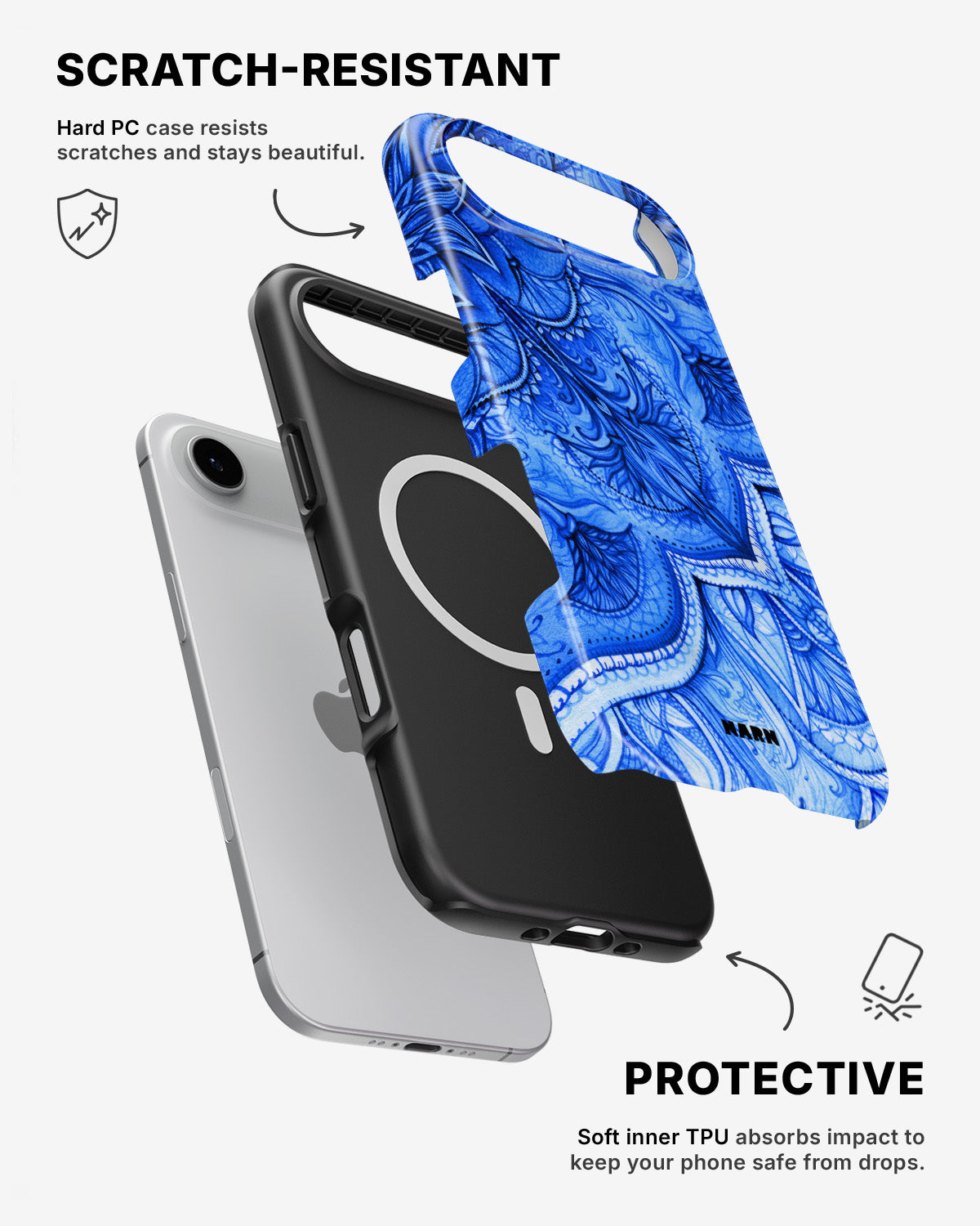 iPhone Air Tough Case – Blue Vintage - View 2