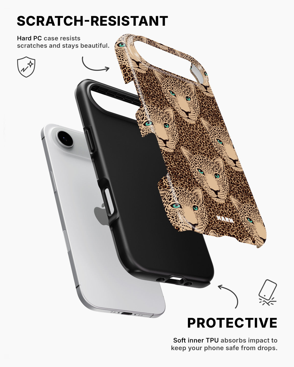 iPhone Air Tough Case – Leopard Gaze - View 2
