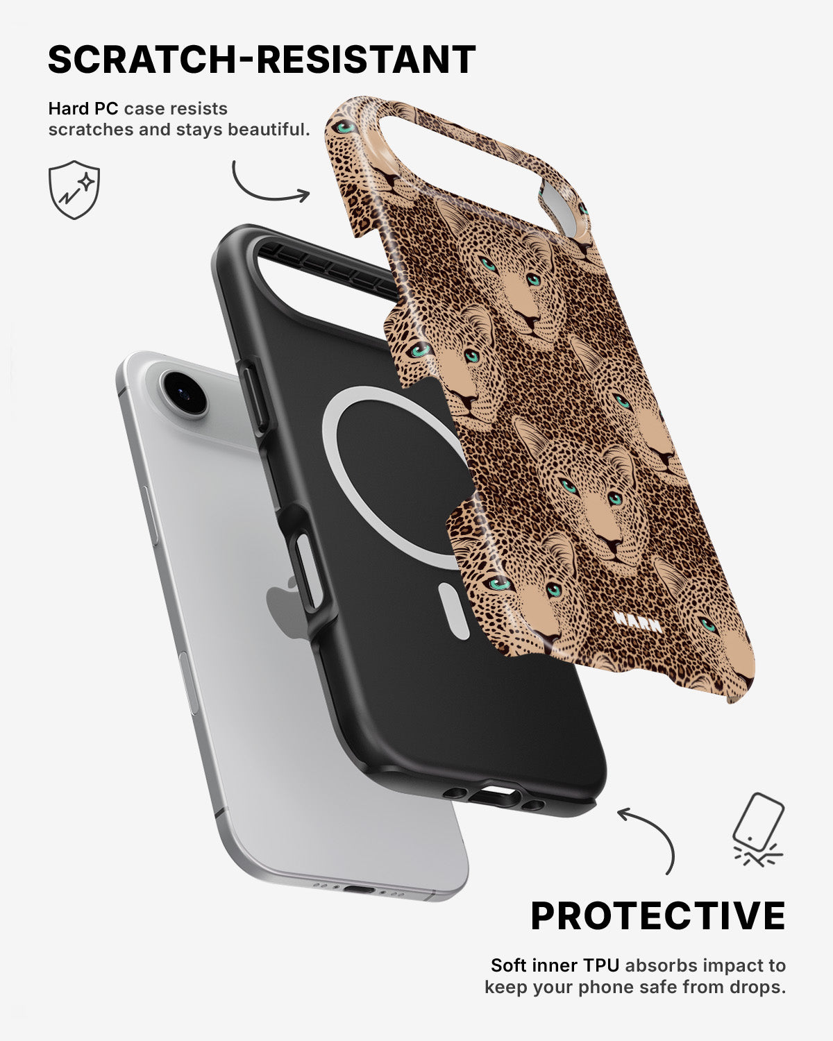 iPhone Air Tough Case – Leopard Gaze - View 2