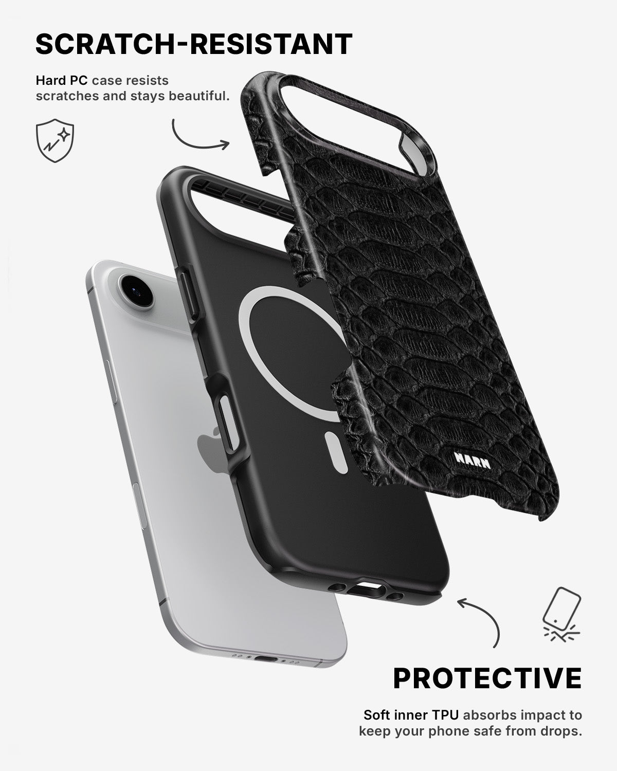 iPhone Air Tough Case – Black Snake - View 2