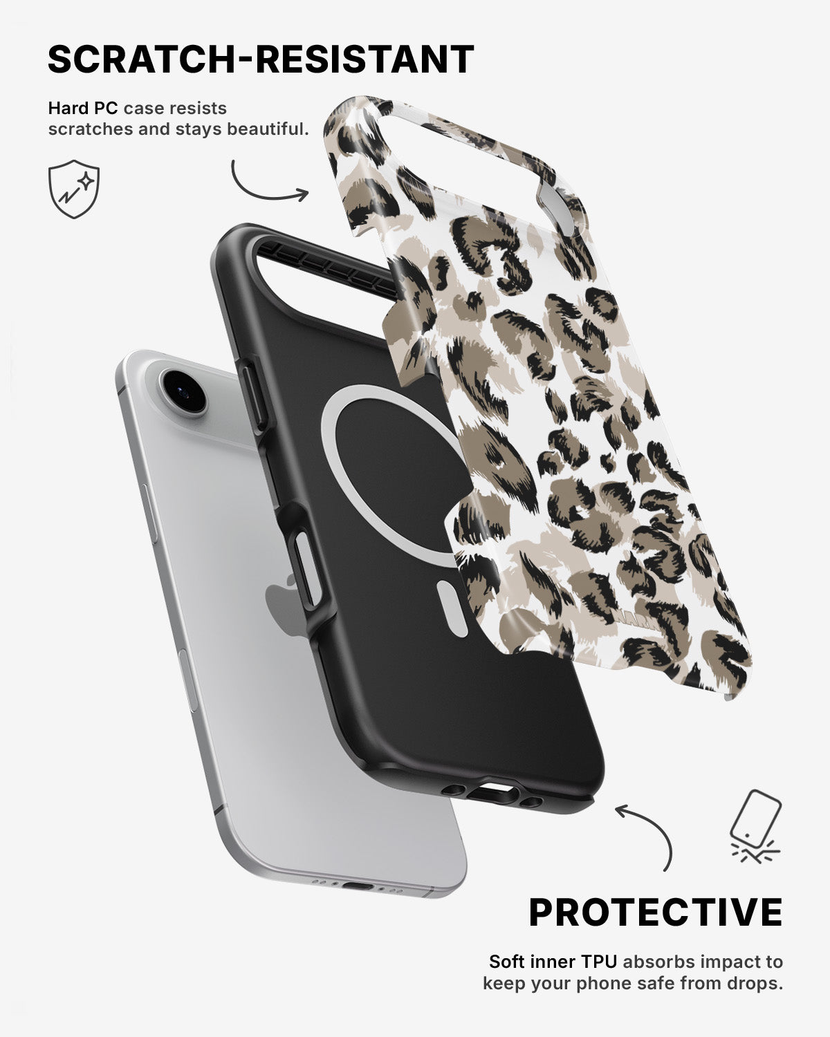 iPhone Air Tough Case – Snow Leopard - View 2