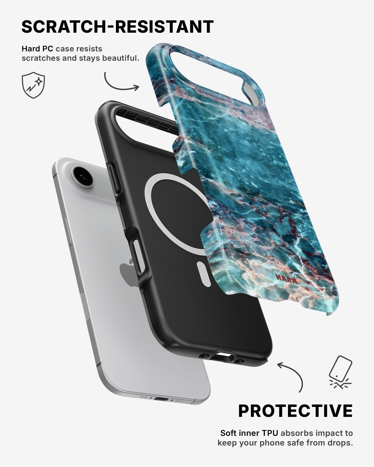 iPhone Air Tough Case – Icy Marble - View 2