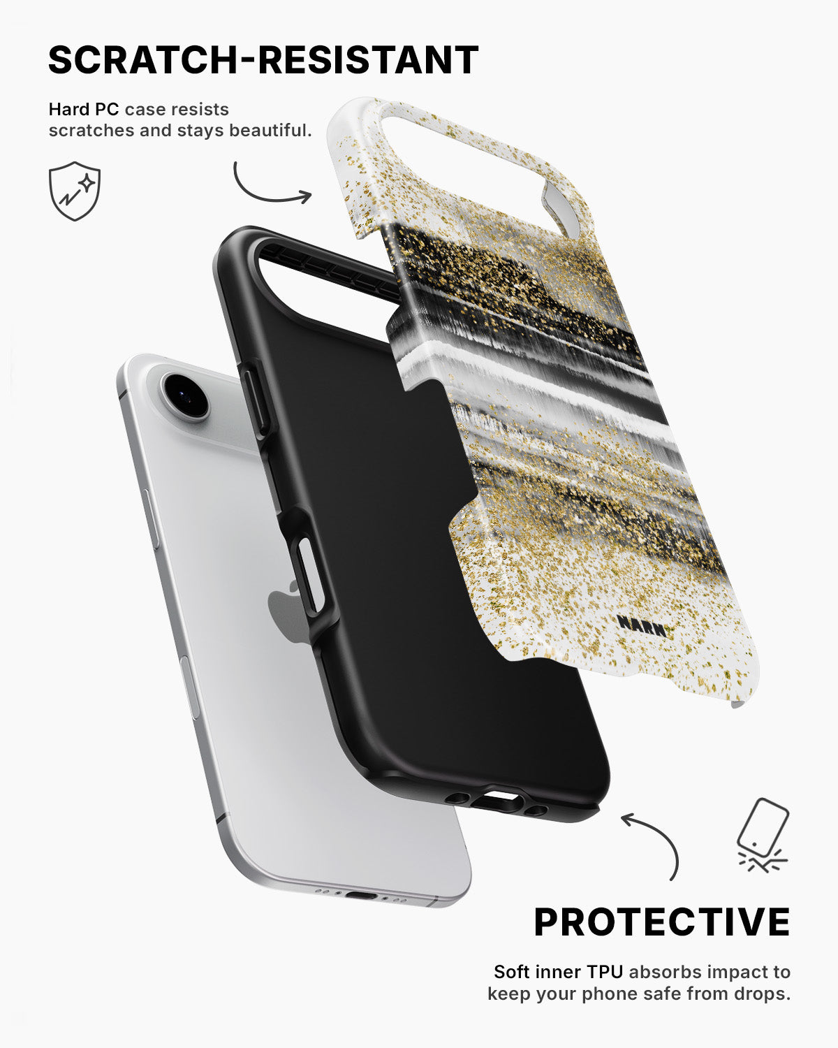 iPhone Air Tough Case – Sparkly Tie Dye - View 2